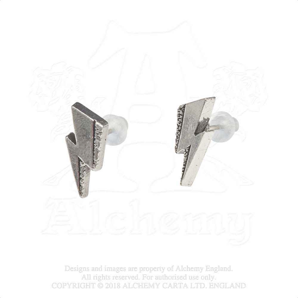 Alchemy David Bowie - Flash Stud oorbellen - Zilverkleurig